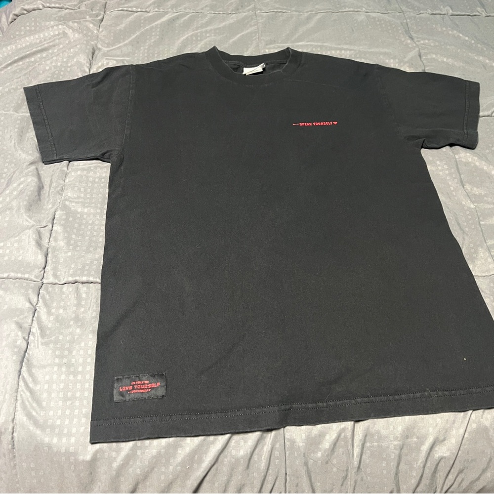 BTS World Tour Love Yourself Speak Yourself Black TShirt Size 1 Roughly Xs/small